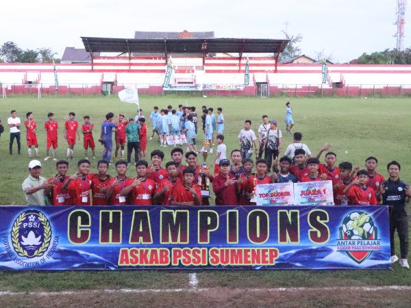 Berjuang Sampai Detik Terakhir, SMPN 3 Sumenep Juara 1 Turnamen Sepakbola Antar Pelajar se-Kabupaten Sumenep