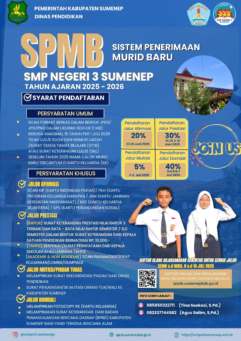 Alumni SMPN 3 Sumenep Siap Dukung SPMB Tahun Ajaran 2025/2026 Alumni SMPN 3 Sumenep Siap Dukung SPMB Tahun Ajaran 2025/2026