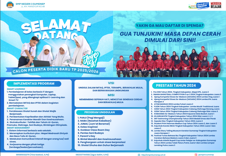 Selamat Datang Murid Baru Tahun Ajaran 2025-2026 Selamat Datang Murid Baru Tahun Ajaran 2025-2026